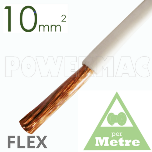 10MM TINNED CU FLEX PVC WHITE