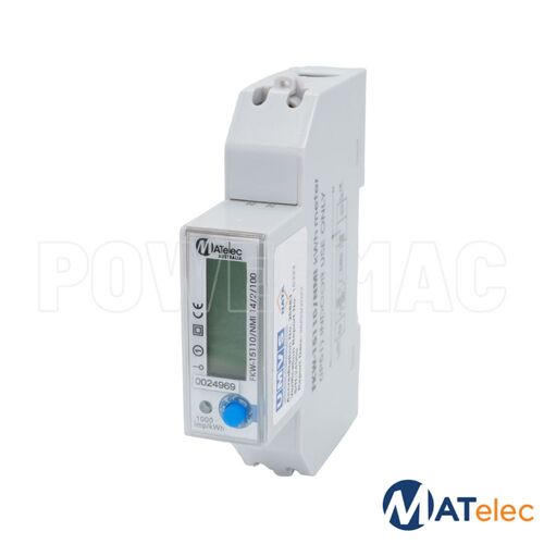Single Phase 100A Kilowatt Hour Meter, Digital, Din Rail Mount, NMI Approved