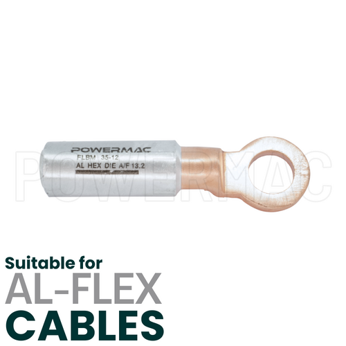 35mm M12 Flexible Bi-metal Cable Lug