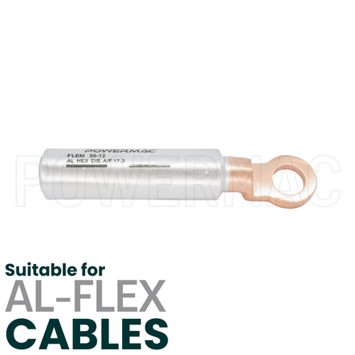 50mm M12 Flexible Bi-metal Cable Lug
