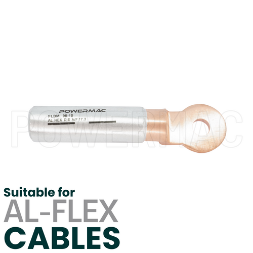 95mm Flexible Bi-metal Cable Lug