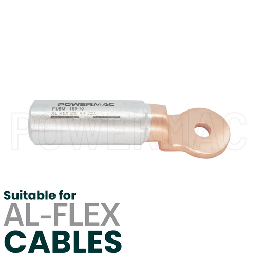 150mm Flexible Bi-metal Cable Lug