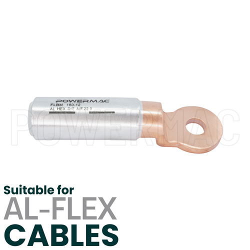 150mm M12 Flexible Bi-metal Cable Lug