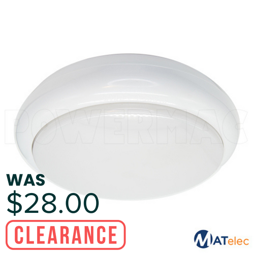 Vandal Resistant Bulkhead ES Round - Opal Lens IP65