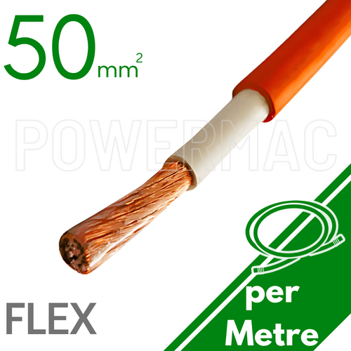 50mm Orange Flexible Copper 110°C SDI