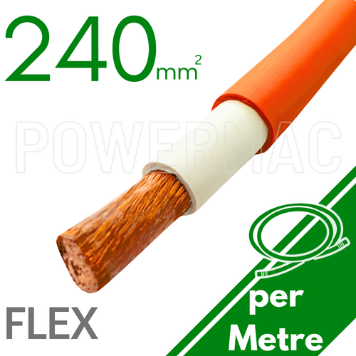 240mm Orange Flexible Copper 110°C SDI
