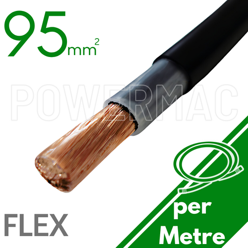 95mm Black Flexible Copper XLPE PVC 90C SDI