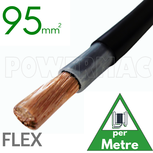 95mm Black Flexible Copper XLPE PVC 90C SDI