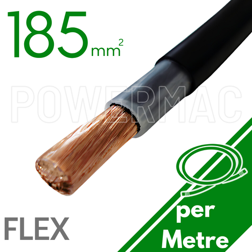 185mm Black Flexible Copper XLPE PVC 90C SDI