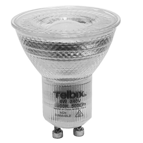 GU10 LED Bulb 6W - 6000K (500 LM)