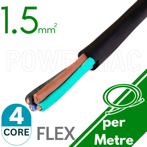 1.5mm 4C Rubber Flexible Copper Cable H07RNF