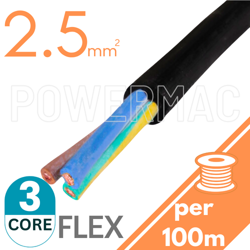 2.5mm 3C Rubber Flexible Copper Cable H07RNF