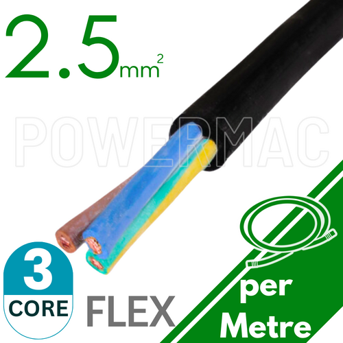 2.5mm 3C Rubber Flexible Copper Cable H07RNF