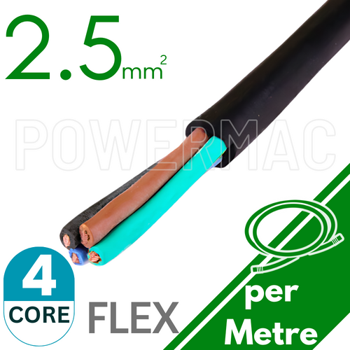 2.5mm 4C Rubber Flexible Copper Cable H07RNF