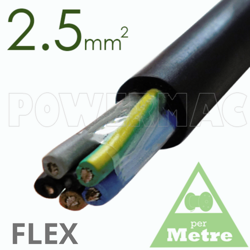 2.5mm 5C Rubber Flexible Copper Cable H07RNF