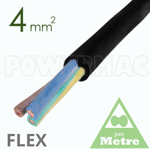 4mm 3C Rubber Flexible Copper Cable H07RNF
