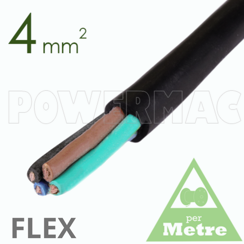 4mm 4C Rubber Flexible Copper Cable H07RNF