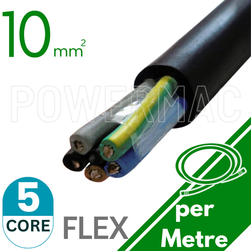 10mm 5C Rubber Flexible Copper Cable H07RNF