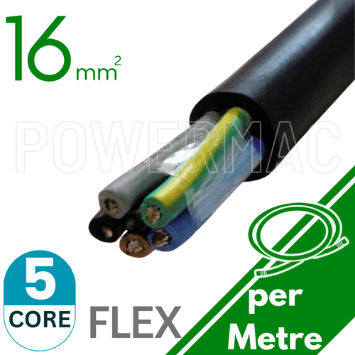 16mm 5C Rubber Flexible Copper Cable H07RNF