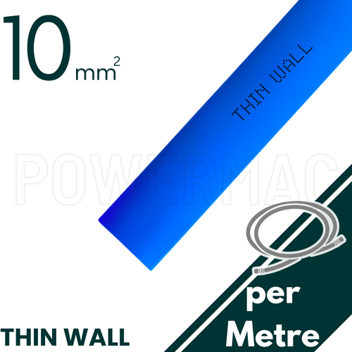 10mm - 5mm Blue Thin Wall Heat Shrink - 1m Length