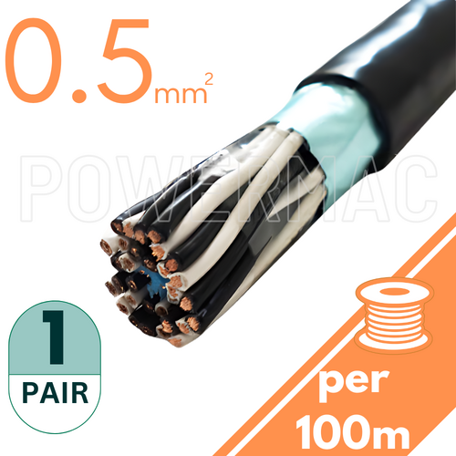 0.5mm 1 Pair Instrumentation PVC/OS 110V