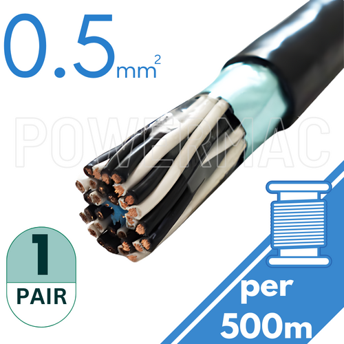 0.5mm 1 Pair Instrumentation PVC/OS 110V
