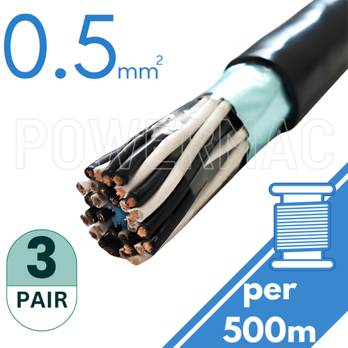 0.5mm 3 Pair Instrumentation PVC/OS 110V
