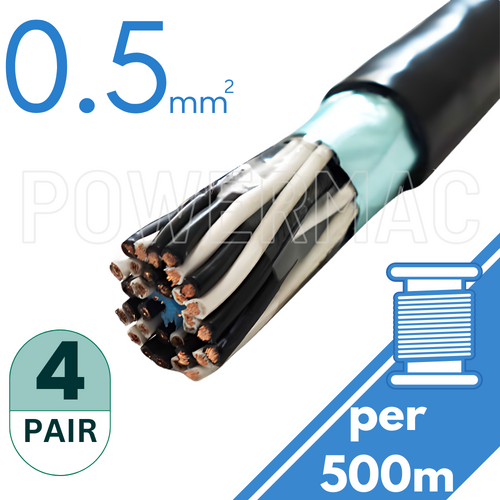 0.5mm 4 Pair Instrumentation PVC/OS 110V