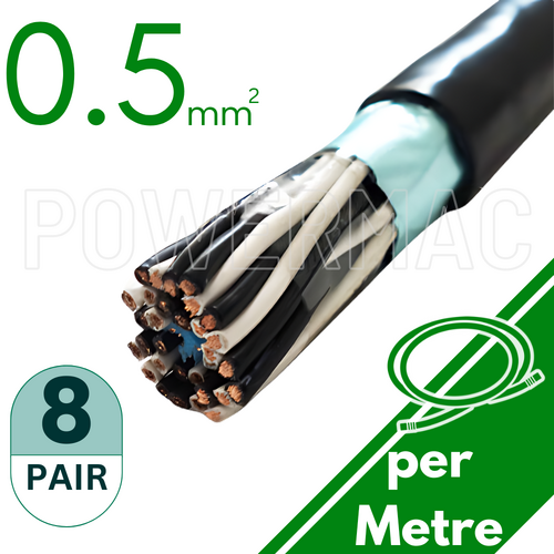 0.5mm 8 Pair Instrumentation PVC/OS 110V
