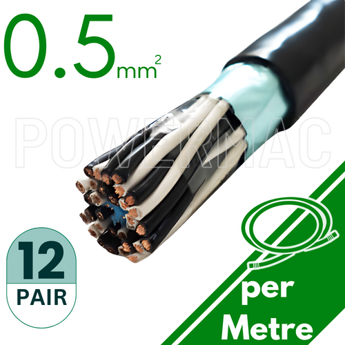 0.5mm 12 Pair Instrumentation PVC/OS 110V