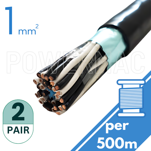 1mm 2 Pair Instrumentation PVC/OS 110V