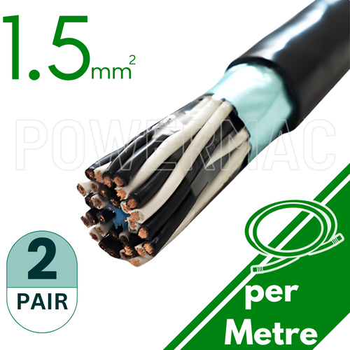 1.5mm 2 Pair Instrumentation PVC/OS 110V