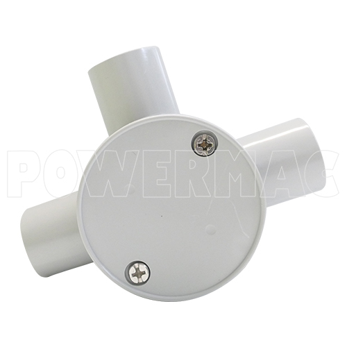 25mm Three Way Shallow Junction Box