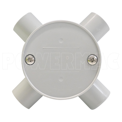 20mm Four Way Shallow Junction Box