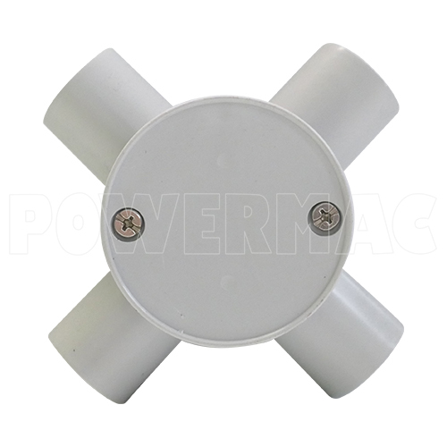 25mm FOUR WAY SHALLOW JUNCTION BOX