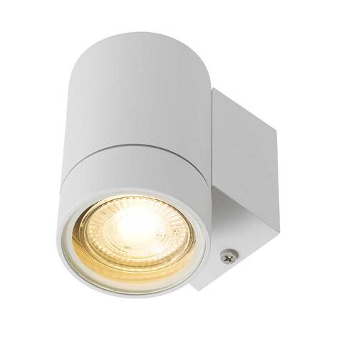 LUMINIUM EXTERIOR WALL LIGHT, 6 WATT GLOBE TYPE GU10 SUPPLIED EXC. LAMP