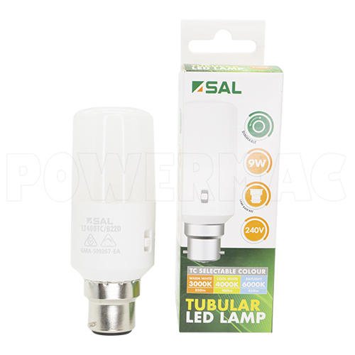9w Dimmable LT Series ES LED Lamp B22d Tri Colour