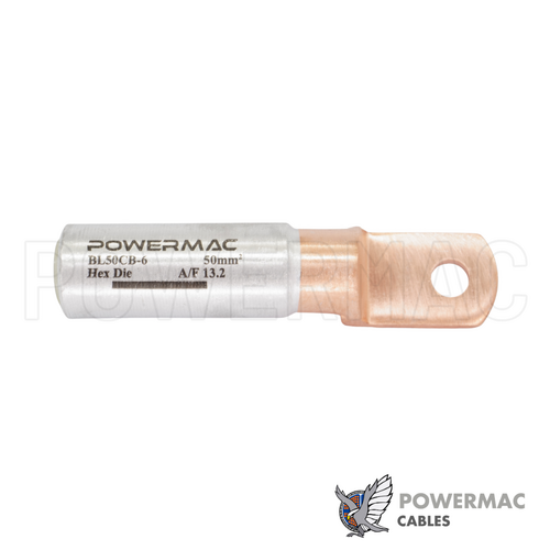 50mm Bi-metal Narrow Palm Circuit Breaker Lug
