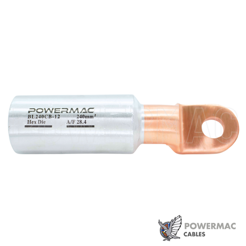 240mm Bi-metal Narrow Palm Circuit Breaker Lug