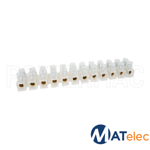 12mm 15A Natural Strip Connectors
