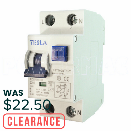 2P 16 Amp RCD/MCB
