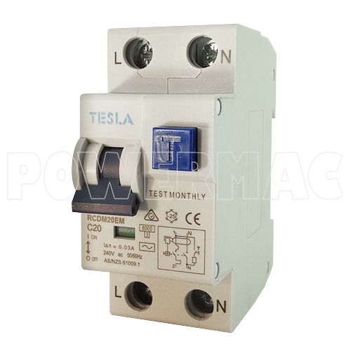 2P 20 Amp RCD/MCB