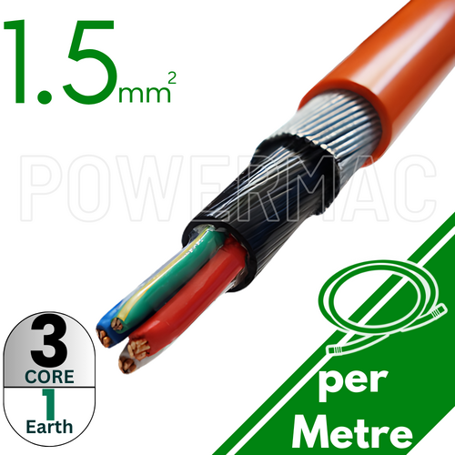 1.5mm 3C+E Steel Wire Armoured Cable PVC/PVC/SWA/PVC 1kV