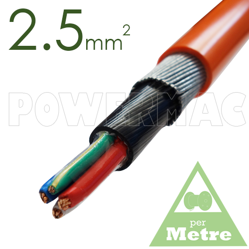2.5mm 3C+E Steel Wire Armoured Cable PVC/PVC/SWA/PVC 1kV