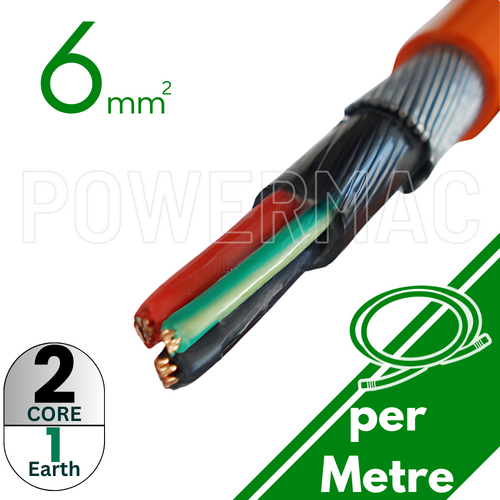 6MM 2C+E PVC/PVC/SWA/PVC 1KV