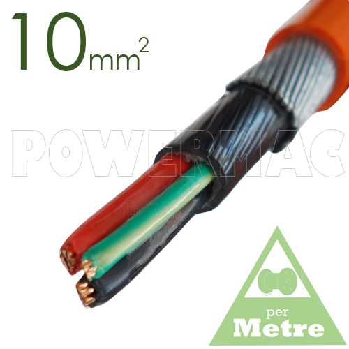10mm 2C+E Steel Wire Armoured Cable PVC/PVC/SWA/PVC 1kV