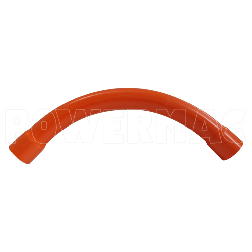 25mm Sweep Bend 90 Degree Orange - Heavy Duty