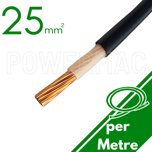 25mm 1C Copper XLPE/PVC 1KV