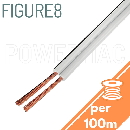 Figure 8 24/0.20mm White/Black 100m