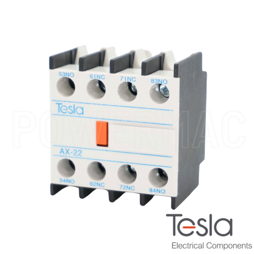 Tesla Auxiliary Contact Block 2 x N/O + 2 x N/C